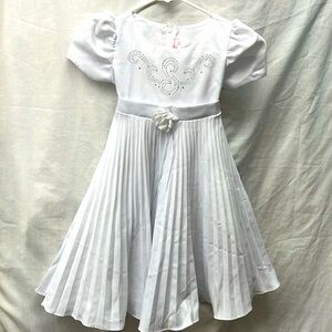 Bon I bon USA pleated lined and studded top tie dress sz 4